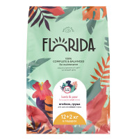 FLORIDA сухой корм для щенков малых пород с ягненком и грушей