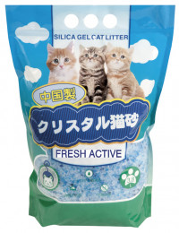 Наполнитель HAKASE AREKKUSU Cristals Fresh Active силикагелевый с гранулами, Морской бриз