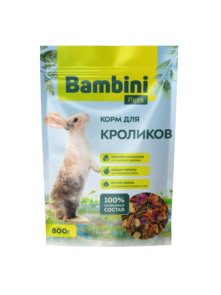 Корм Bambini Pets для кроликов