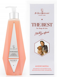  Iv San Bernard The Best line Andromeda Шампунь для собак и кошек, для выпадающей шерсти и чувствительной кожи с экстрактом шиповника