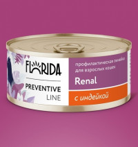 Florida Preventive Line консервы Renal для кошек &quot;Поддержание здоровья почек&quot; с индейкой
