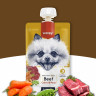  Влажный корм Wanpy Dog, лакомство для собак Мясной мусс из говядины и моркови с горохом