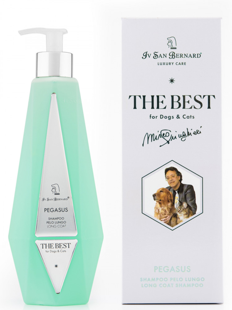 Iv San Bernard The Best line Pegasus Шампунь для собак и кошек, для длинной шерсти с экстрактом мальвы