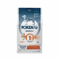 Forza10 MonoDiet Adult Medium Cavallo e Piselli сухой корм для взрослых собак средних пород с кониной и горохом