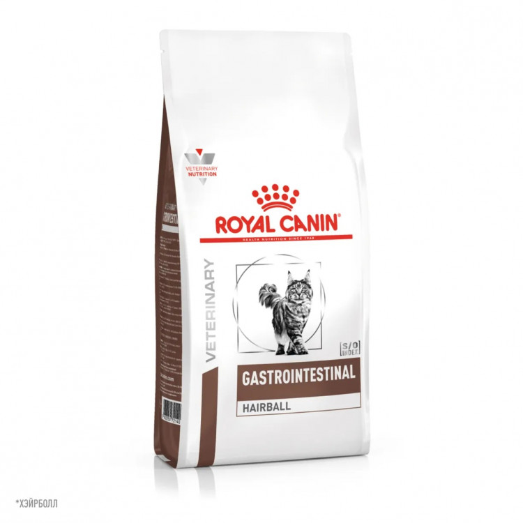 Сухой корм Royal Canin GASTROINTESTINAL HAIRBALL для кошек для профилактики образования волосяных комочков