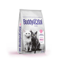 Сухой корм Buddy&amp;Sol Care Sterilized для взрослых стерилизованных кошек с индейкой и лососем