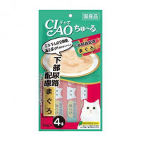 Inaba Ciao Лакомство для взрослых кошек для профилактики мкб и цистита (желтоперый тунец)