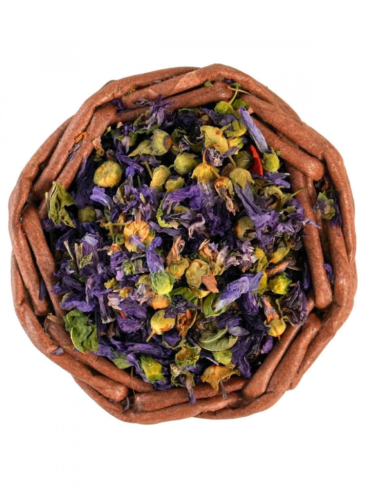 Лакомство Bambini Pets Корзина с высушенными цветками мальвы для грызунов и кроликов