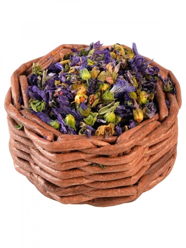 Лакомство Bambini Pets Корзина с высушенными цветками мальвы для грызунов и кроликов