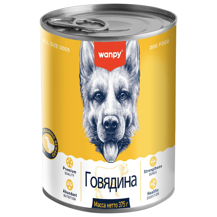  Влажный корм Wanpy Dog, консервы для собак из говядины