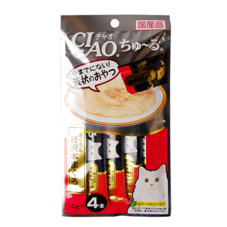 Inaba Ciao Лакомство для взрослых кошек (мраморная вырезка с животика тунца хон магуро)