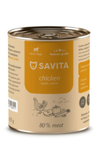 Savita Для собак «Курица с яблоком и морковью»