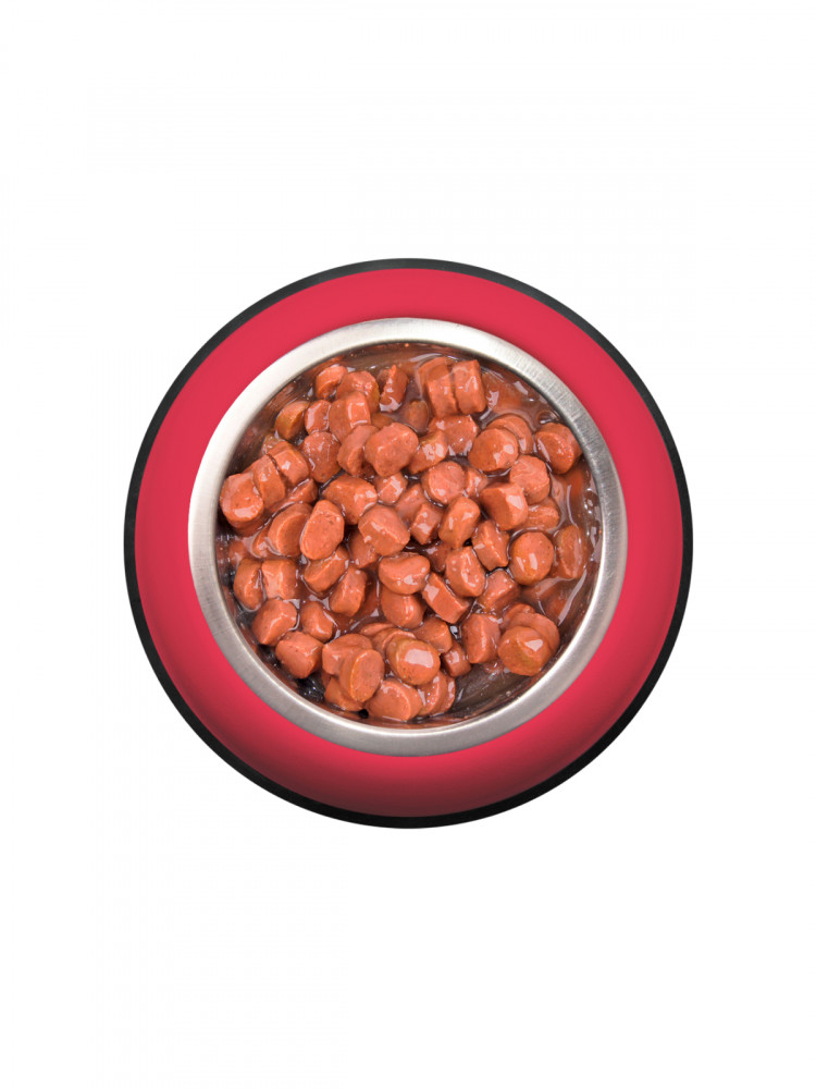  Влажный корм Мнямс Максимум Вкуса, паучи для собак томленая телятина в соусе (упаковка 24 шт по 85 гр)