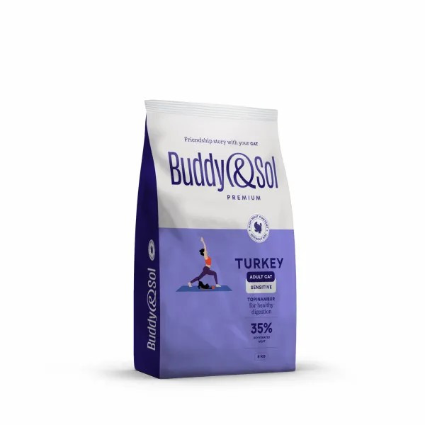 Сухой корм Buddy&Sol Premium Sterilized для взрослых стерилизованных кошек с индейкой