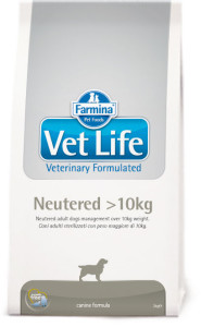 Farmina Vet Life Dog Neutered Dog 10+ kg Для собак. Питание для стерилизованных собак весом более 10кг