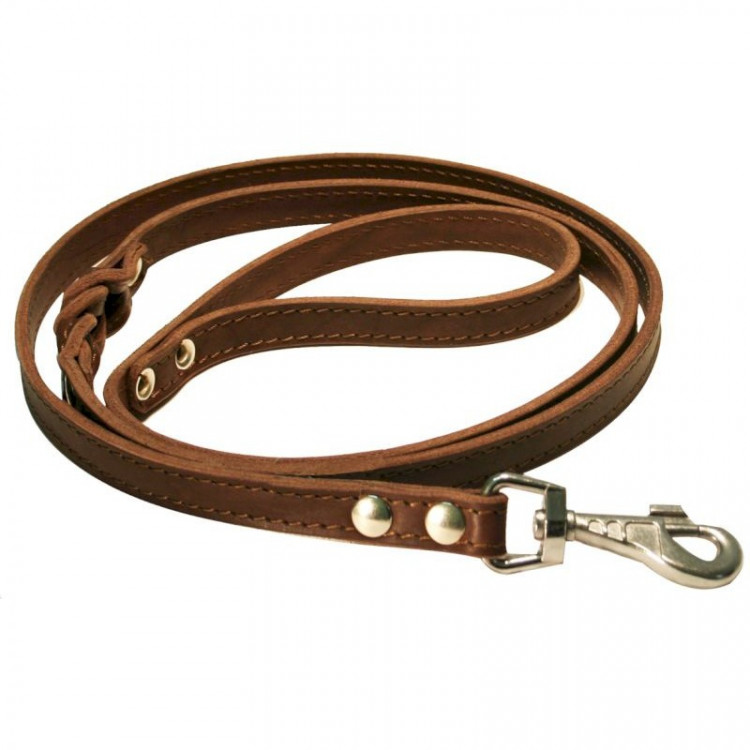 Зооэкспресс поводок 2 слоя коричневый (длина 2 м)