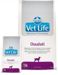 Farmina Vet Life Dog Oxalate Для собак. Ограничение образования уролитов уратного, оксалатного и цистинового типа. Подщелачивание мочи.