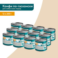 Влажный корм Мнямс Деликатес Паштет из утки с малиной для собак всех пород &quot;Конфи по-гасконски&quot; (упаковка 12 шт по 200 гр)