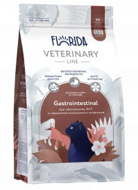 FLORIDA vet Gastrointestinal Сухой ветеринарный диетический корм для кошек при заболеваниях желудочно-кишечного тракта и нарушениях всасывания в кишечнике