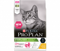 Pro Plan &quot;Optisenses Sterilised Chicken&quot; корм Для кастрированных кошек для поддержания органов чувств, курица
