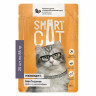 Smart Cat Паучи для взрослых кошек и котят: кусочки курочки со шпинатом в нежном соусе 25 шт по 85 г