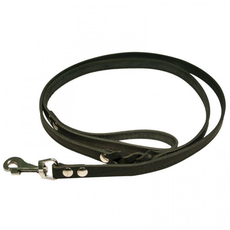 Зооэкспресс поводок 1 слоя черный (длина 2 м)