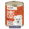 Smart Dog Консервы для взрослых собак и щенков мясное ассорти в нежном соусе 12 шт по 240 г