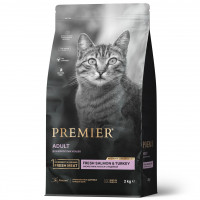 Premier Cat Salmon&amp;Turkey ADULT (Свежее филе лосося с индейкой для кошек)