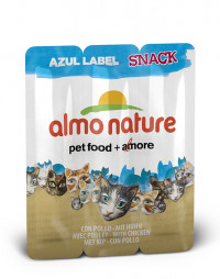 Almo Nature Azul Label Snack Cat Chicken - колбаски для кошек &quot;Курица&quot;, 3шт.