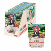 Влажный корм Zillii Sterilized/Light Cat Veal для взрослых стерилизованных кошек с телятиной в соусе, в паучах - 85 г х 12 шт