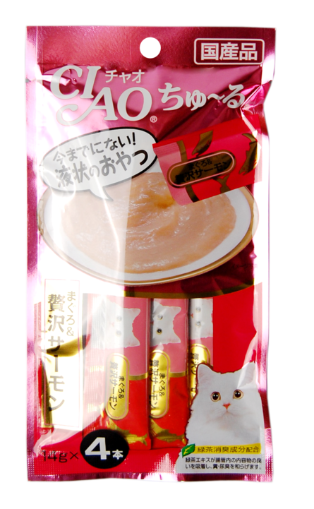 Inaba Ciao Лакомство для взрослых кошек (сладкая креветка и парное филе курицы)