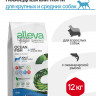 Alleva Holistic Adult Ocean Fish Medium/Maxi сухой корм для взрослых собак с океанической рыбой, коноплей и алое вера