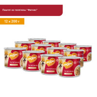 Влажный корм Мнямс На каждый день Паштет из телятины для собак «ФИТНЕС» (упаковка 12 шт по 200 гр)