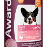 Влажный корм Award для взрослых собак паштет из индейки с черникой 400гр