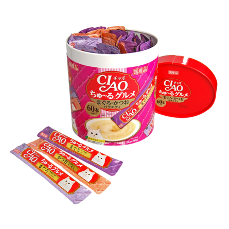 Inaba Ciao Лакомство для взрослых кошек (ассорти из мраморной вырезки тунца)