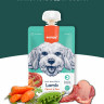 Влажный корм Wanpy Dog, лакомство для собак Мясной мусс из ягненка и моркови с горохом (упаковка 10 шт по 90 г)