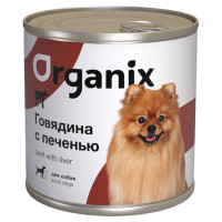 Organix Консервы c говядиной и печенью для взрослых собак