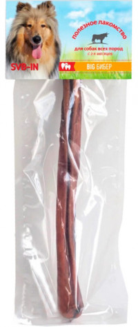 SVB-IN Бибер бычий BIG лакомство для средних и крупных собак, 1 шт, 45-50 гр