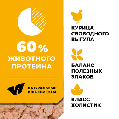 GO'KITCHEN консервы для котят и кошек с курицей 12 шт по 100 г