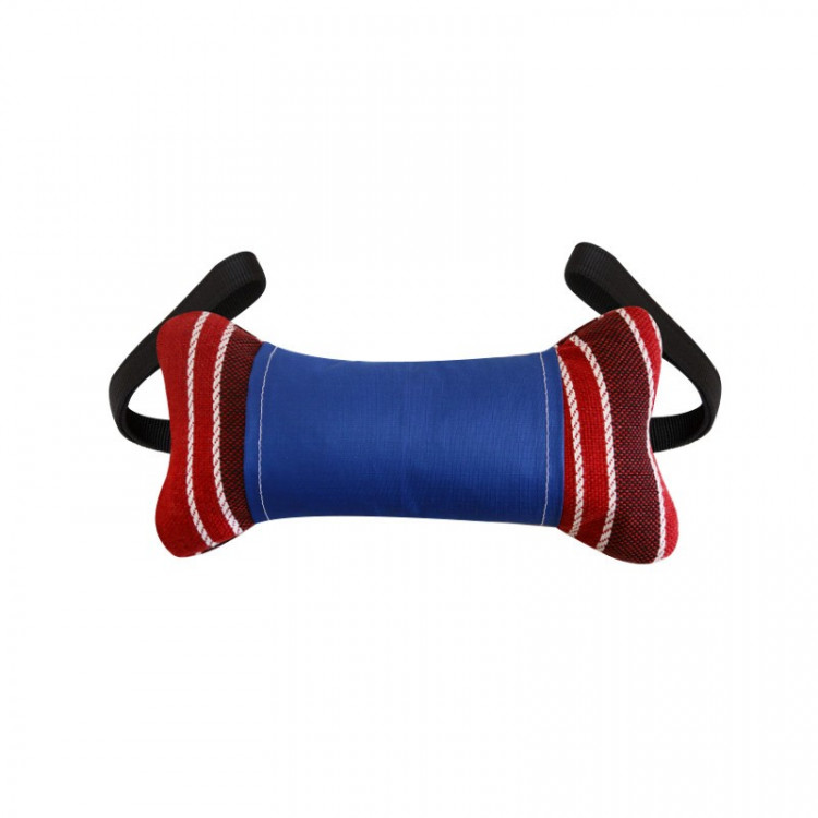 Зооэкспресс игрушка для собак КОСТЬ С 2-мя РУЧКАМИ (текстиль)