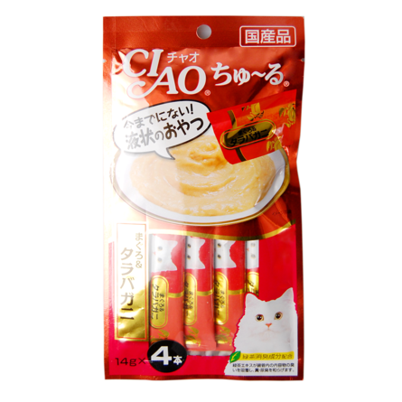 Inaba Лакомство для кошек (камчатский краб и тунец)