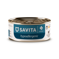 SAVITA vet (вет. консервы) Hypoallergenic ветеринарный диетический влажный корм для взрослых собак при пищевой аллергии