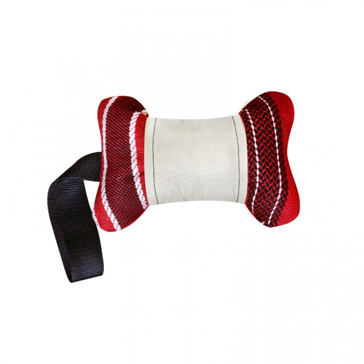 Зооэкспресс игрушка для собак КОСТЬ С РУЧКОЙ текстиль