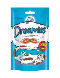 Dreamies Лакомые подушечки &quot;Дримис&quot; с лососем для кошек