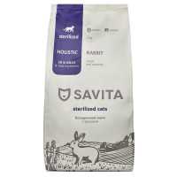 Корм SAVITA беззерновой корм для стерилизованных кошек с кроликом
