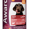 Влажный корм Award для щенков от 1 месяца паштет из телятины с овощами 400гр