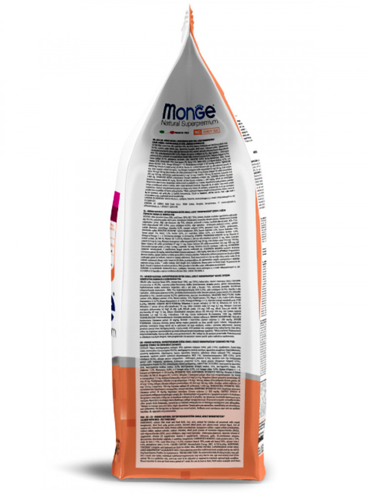 Сухой корм Monge Dog Speciality Line Monoprotein Extra Small для взрослых собак миниатюрных пород, с лососем с рисом