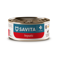 SAVITA vet (вет. консервы) Hepatic ветеринарный диетический влажный корм для взрослых собак для поддержания функции печени