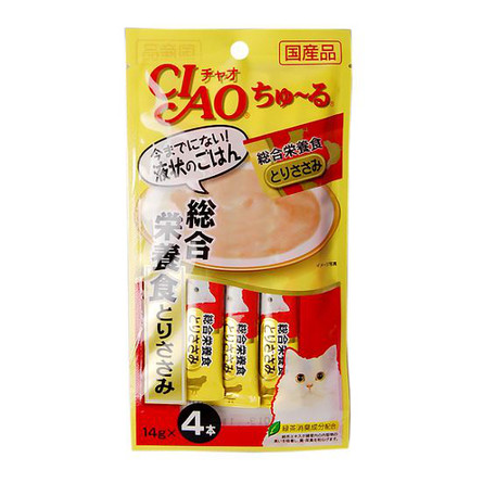 Inaba Лакомство для взрослых кошек для выведения комочков шерсти (филе курицы)