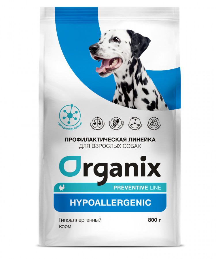 Organix Preventive Line Hypoallergenic сухой корм для собак 